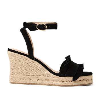 Rozette Ruffle Wedge