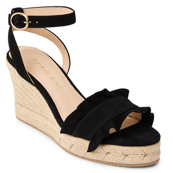 Rozette Ruffle Wedge