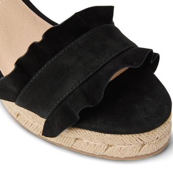 Rozette Ruffle Wedge