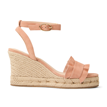 Rozette Ruffle Wedge