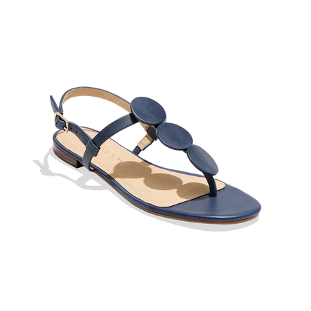 Navy shops blue dressy flip flops